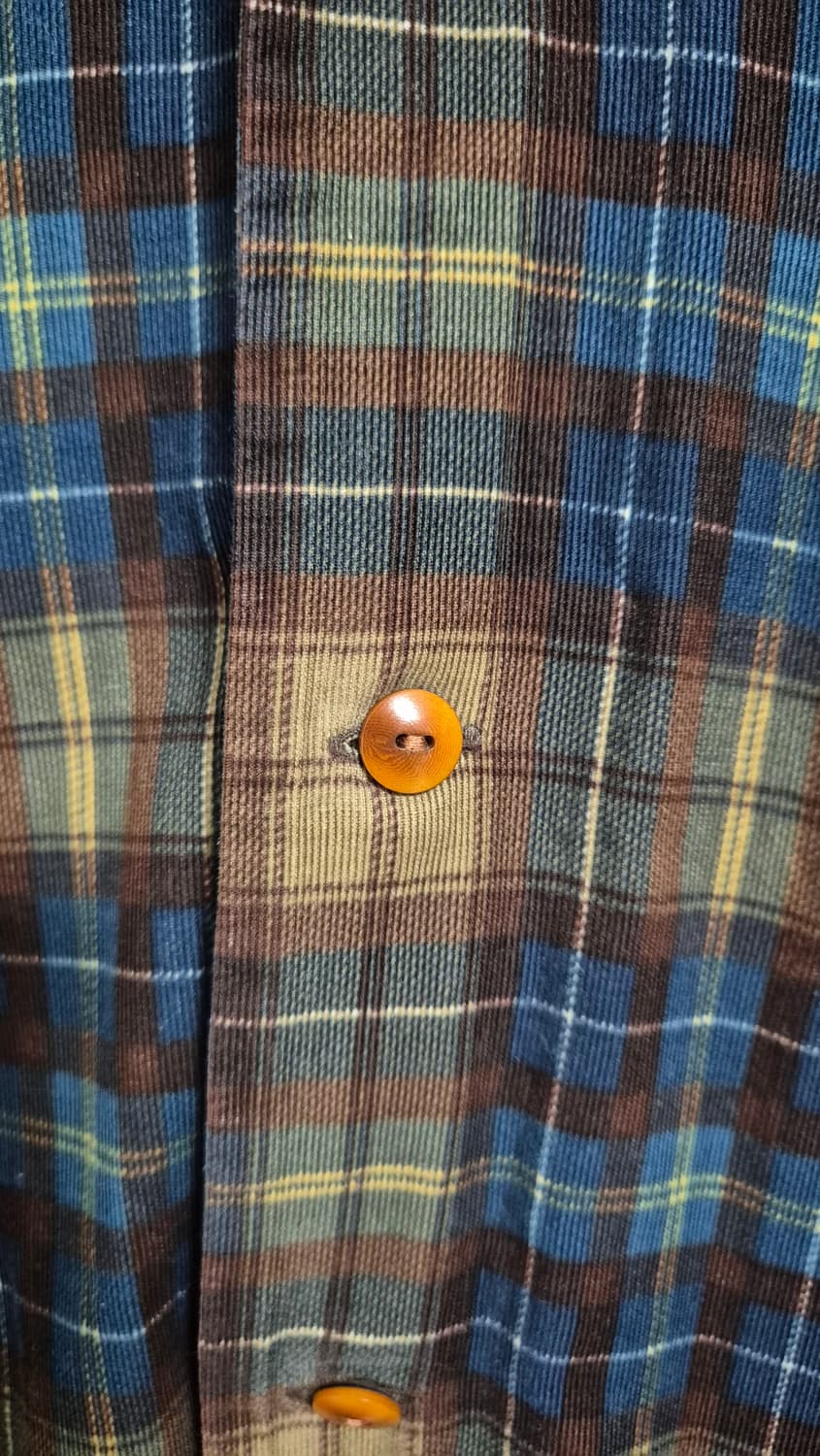 하버색 코듀로이 체크셔츠 상품이미지4