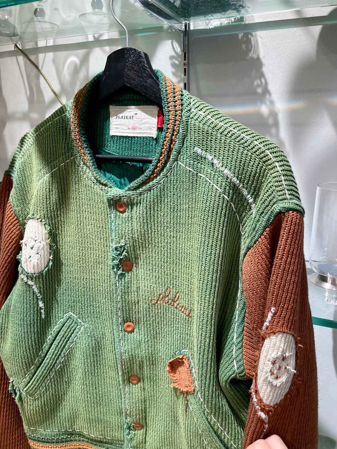 PLATEAU STUDIO knitted stitch varsity 상품이미지3