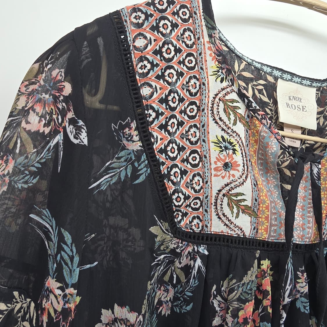 Knox Rose 보헤미안 플라워 블라우스 상품이미지4