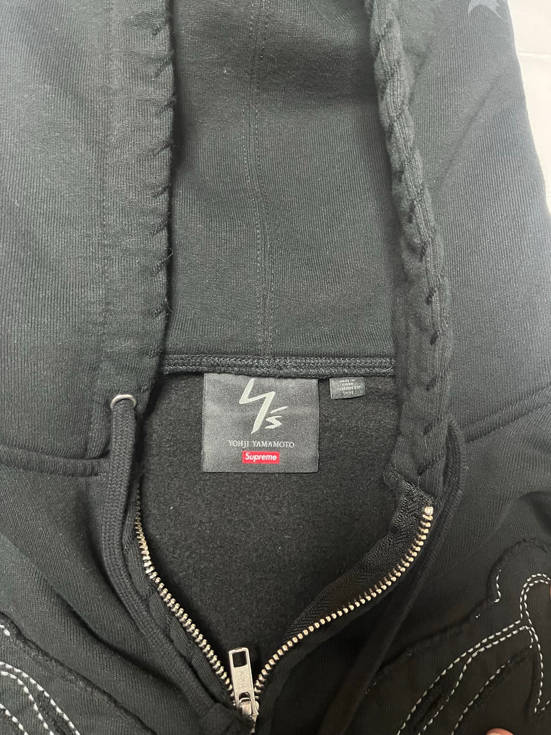 슈프림X요지야마모토 콜라보 후드집업 M사이즈 상품이미지4