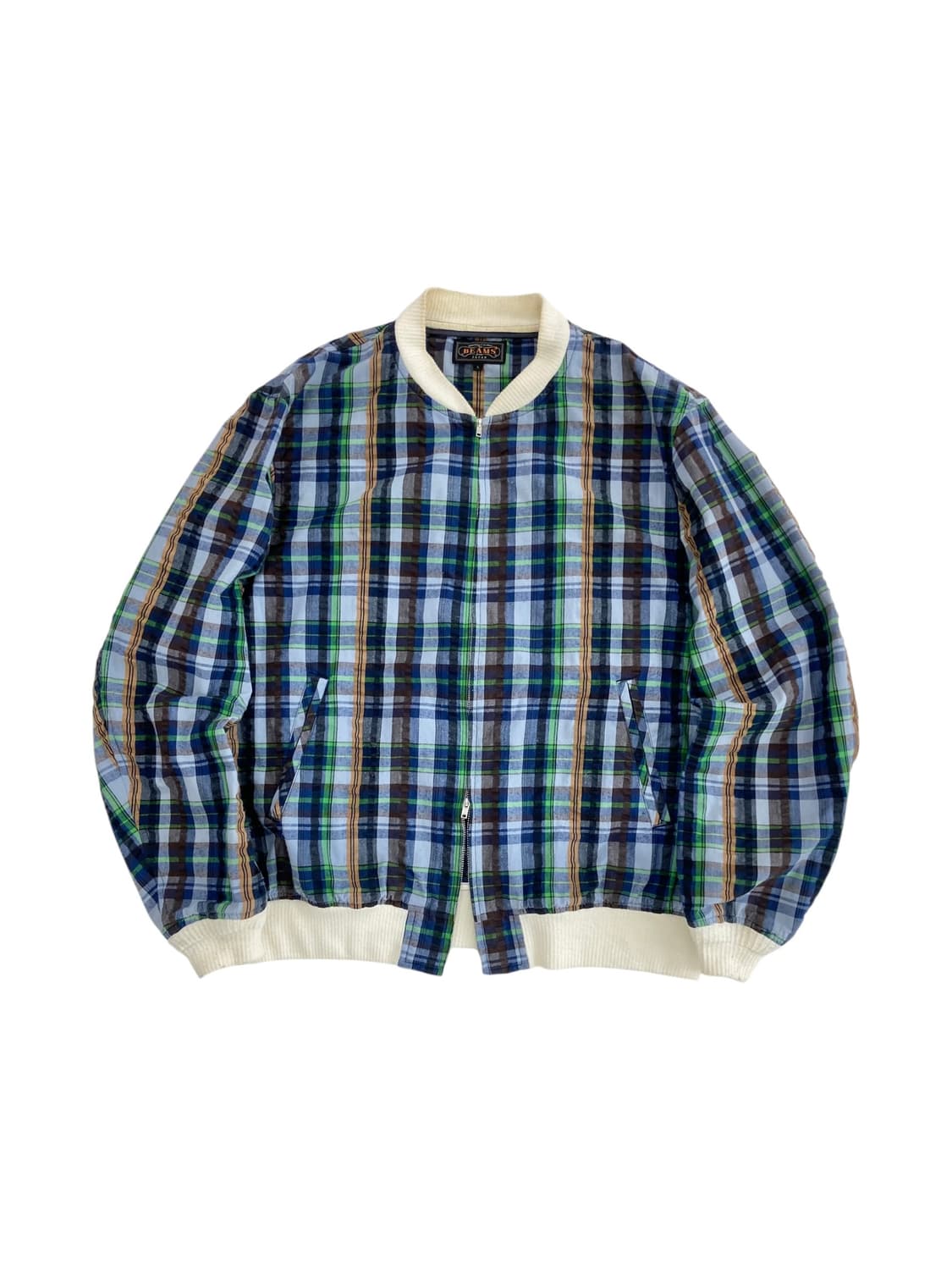 빔즈 플러스 시어서커 봄버 자켓 상품이미지1