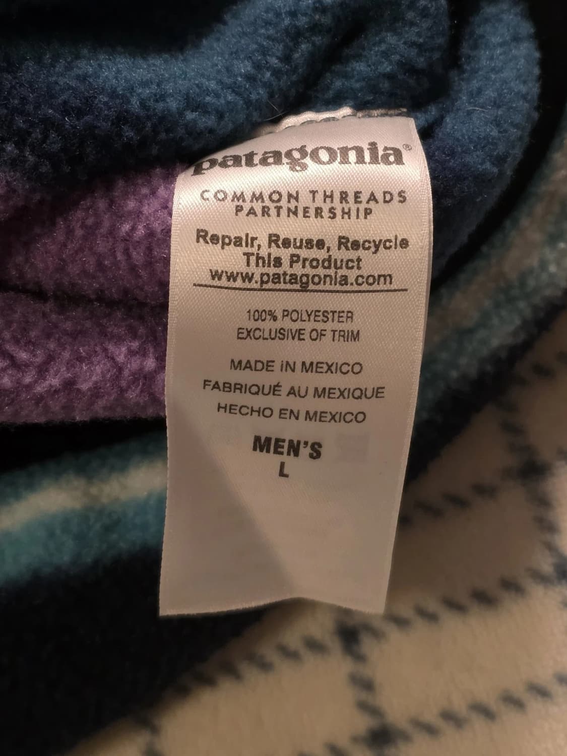 16SS 파타고니아 신칠라 스냅-T 프리즘 스트라이프 멕시코 상품이미지5