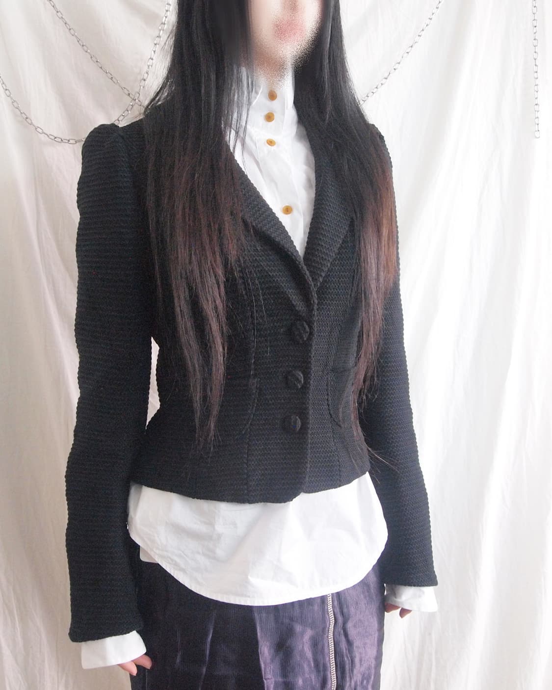 COTOO by shuzo 크롭컷 슬림핏 블레이져 상품이미지2