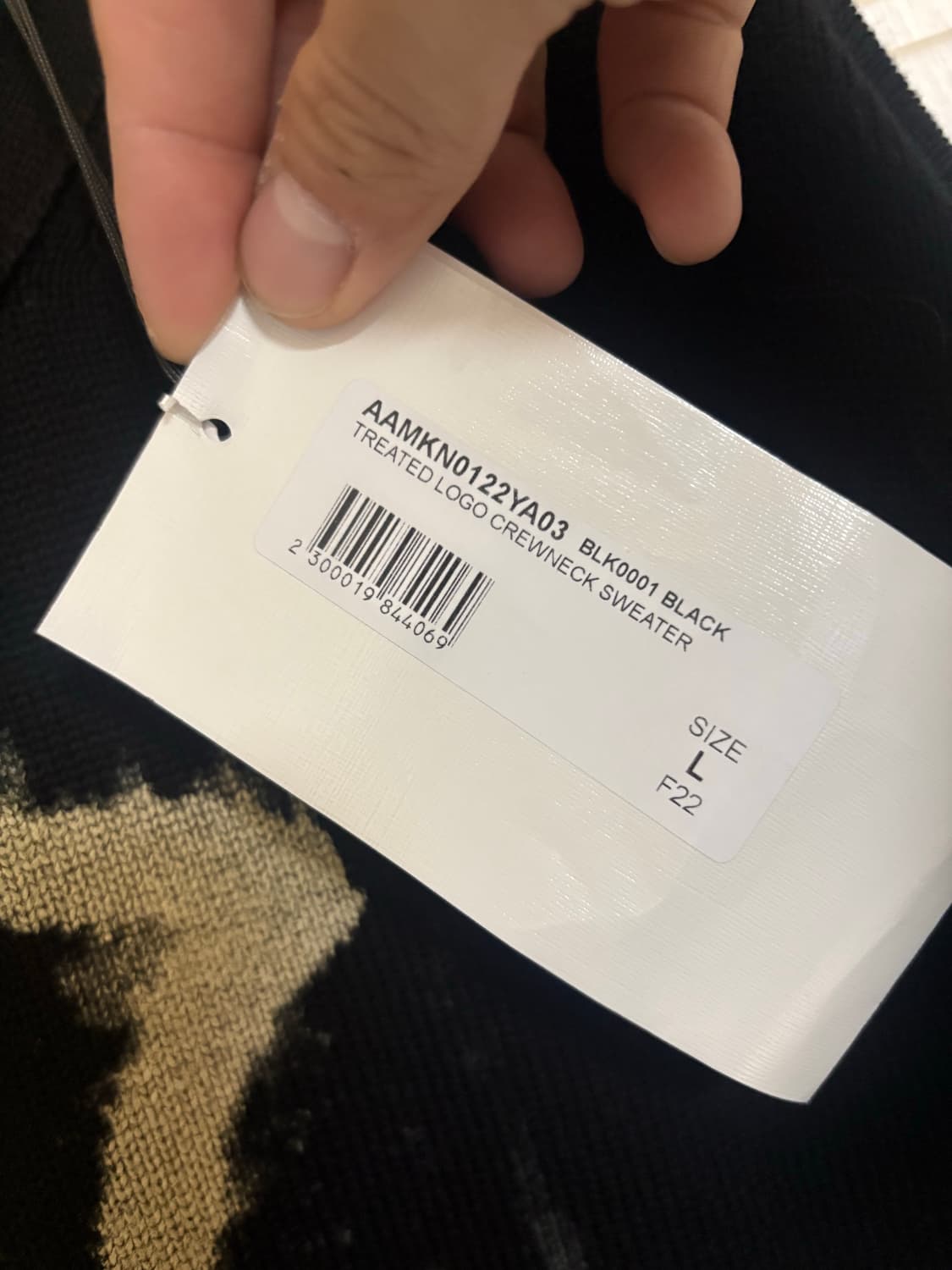 알릭스 alyx 로고 니트 블랙 L 상품이미지4