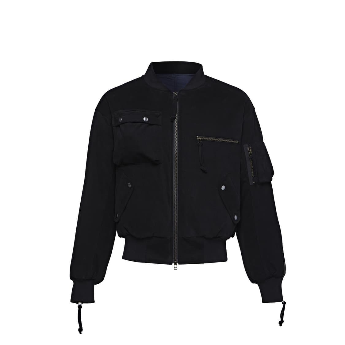 [1] 그레일즈 멀티지퍼 봄버 앤티크블랙 상품이미지1