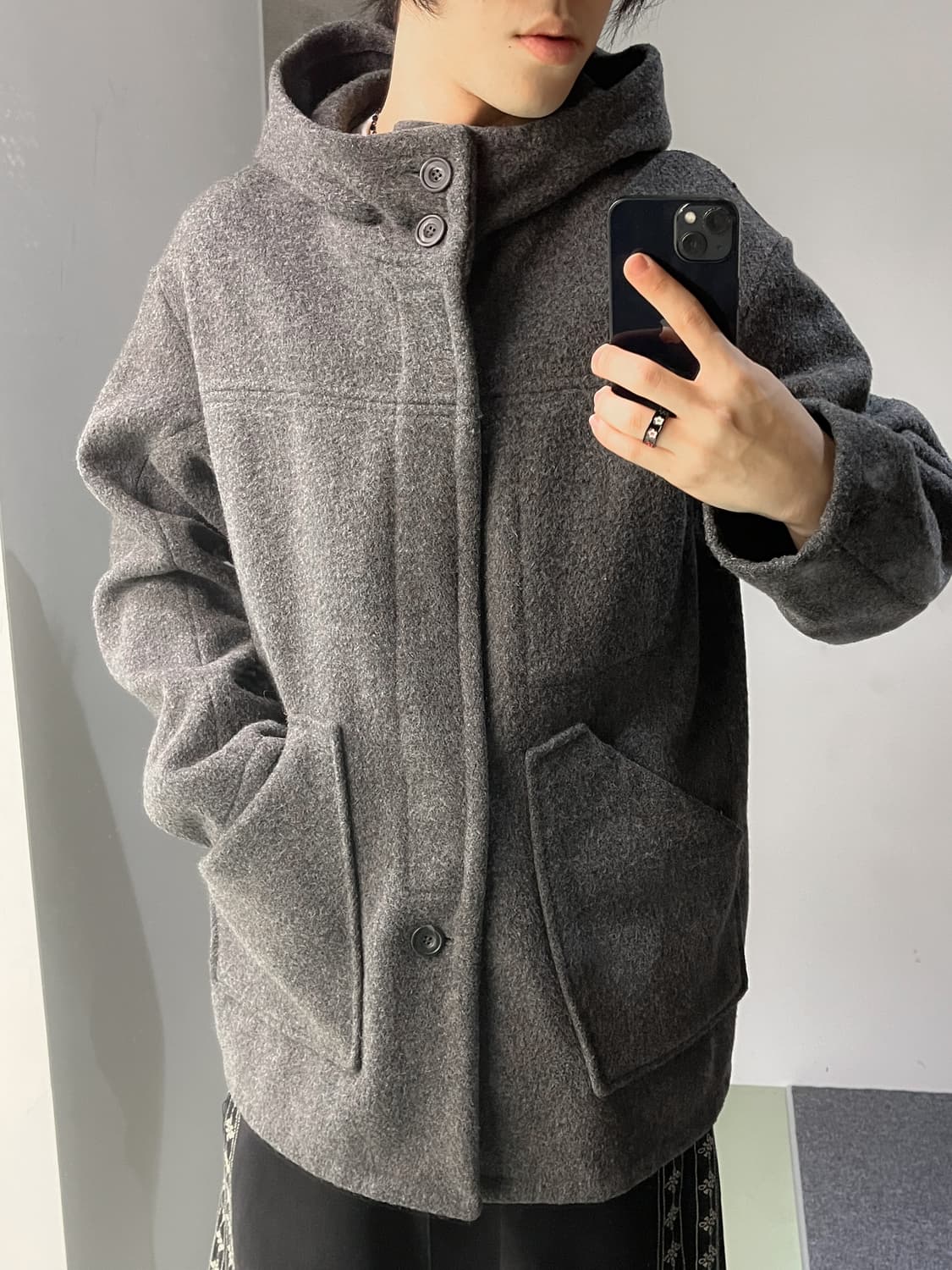 빈티지 잉글랜드 울 더플 코트 상품이미지2