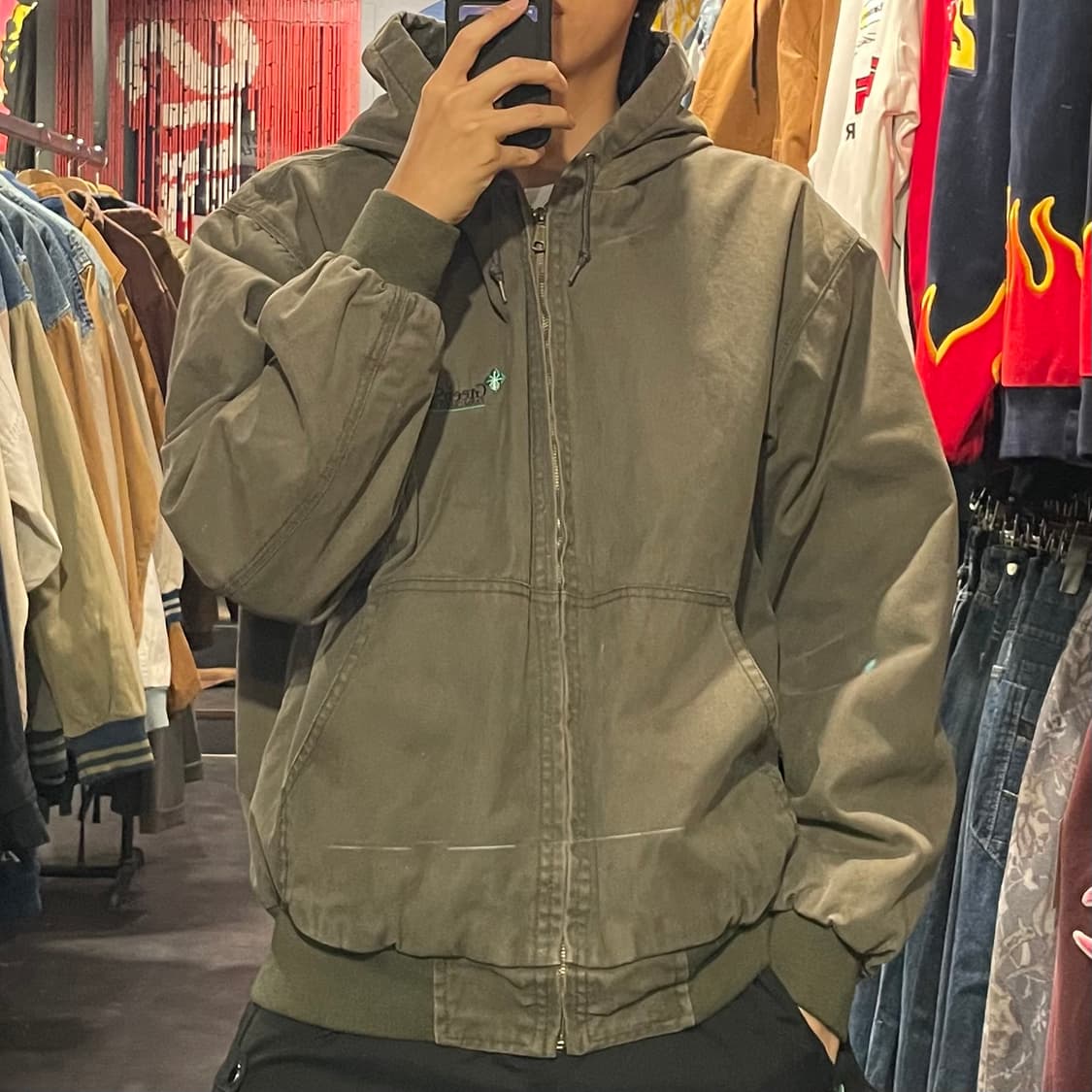 [IM] VTG 카키 후드 워크자켓 상품이미지5