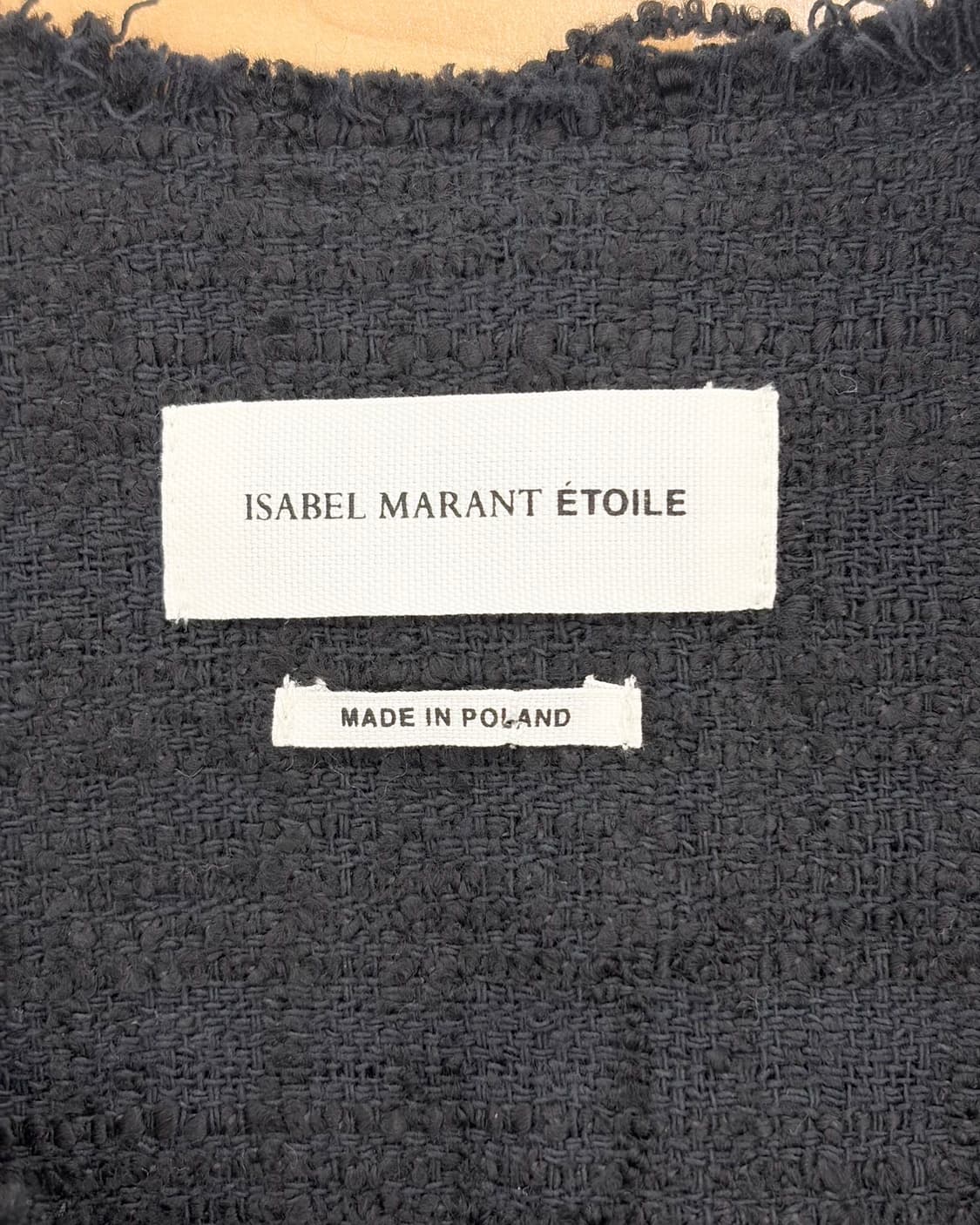 이자벨 마랑 에뚜왈 검정 더블 브레스티드 트위드 자켓  상품이미지7