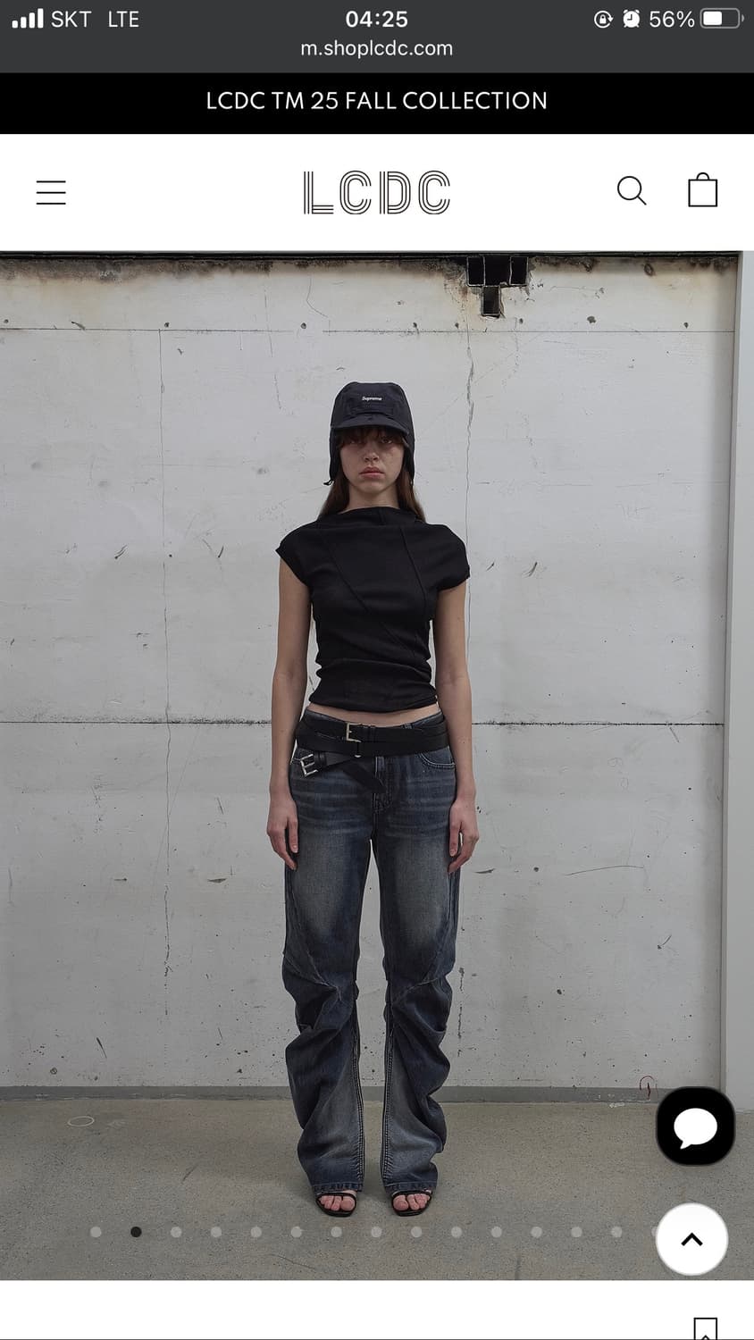 lcdc tm 커브드데님 CURVED-SEAM WASHED DENIM 상품이미지3