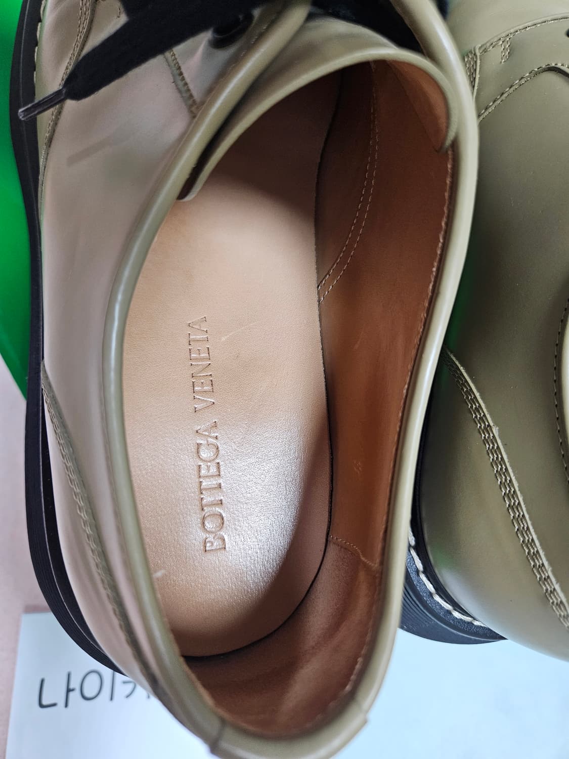 [ 44 ] 보테가베네타 바운스 더비 올스파이스 카키 상품이미지8