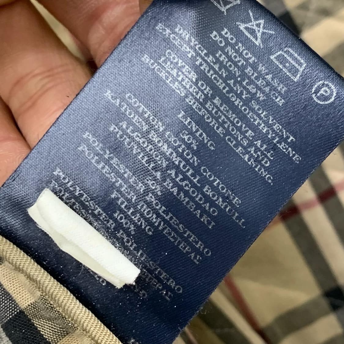 버버리 베이지 코듀로이 퀄팅 자켓 상품이미지10