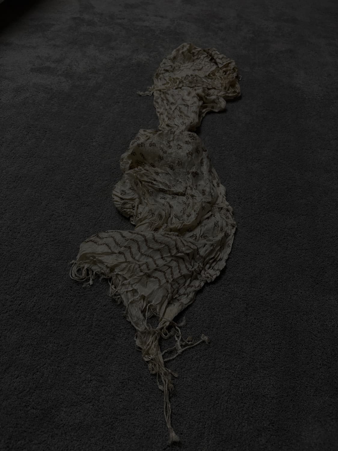 Vintage v-kei punk mood fishnet muffler 상품이미지1