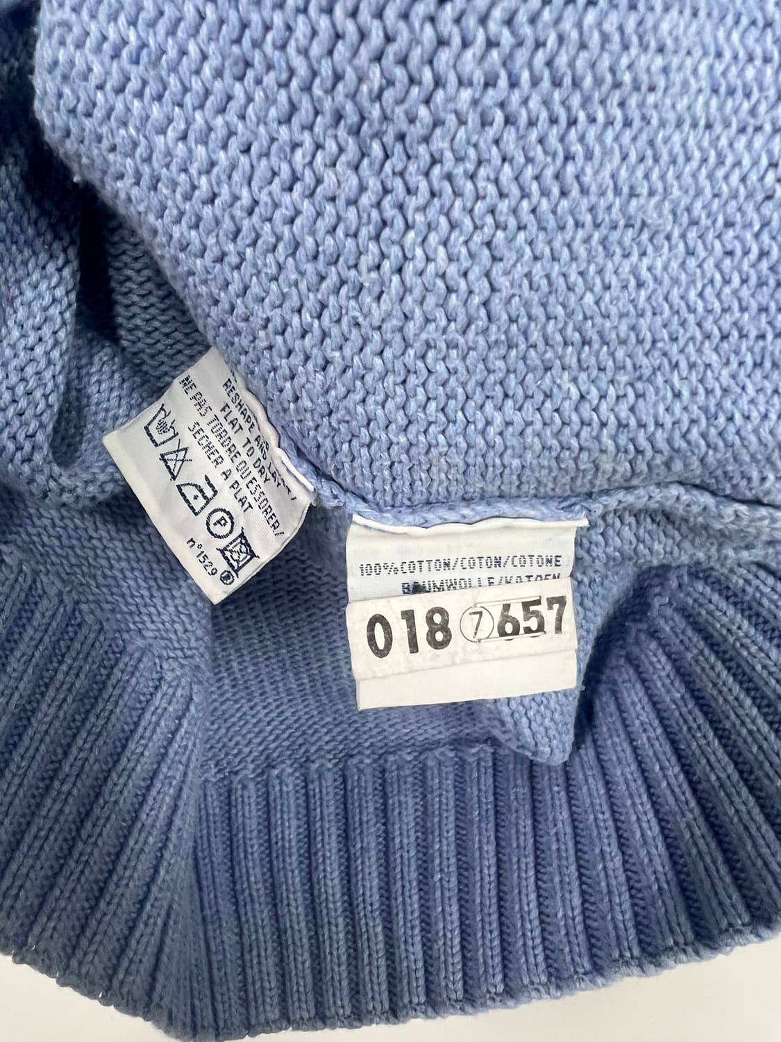 폴로 하늘색 니트  상품이미지3