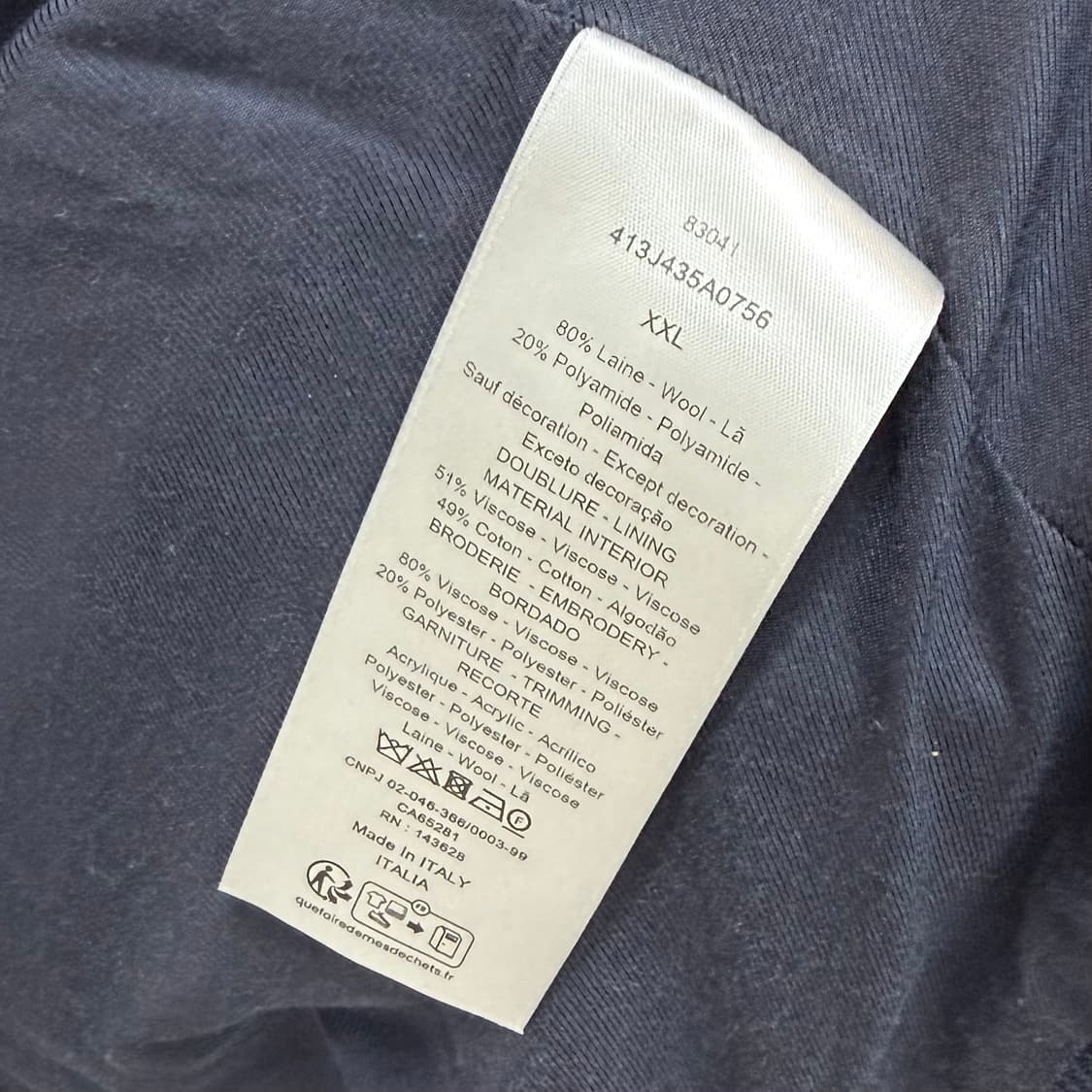 [S+급/2XL] 디올 X 오타니 워크샵 블루종 바시티 자켓 상품이미지7