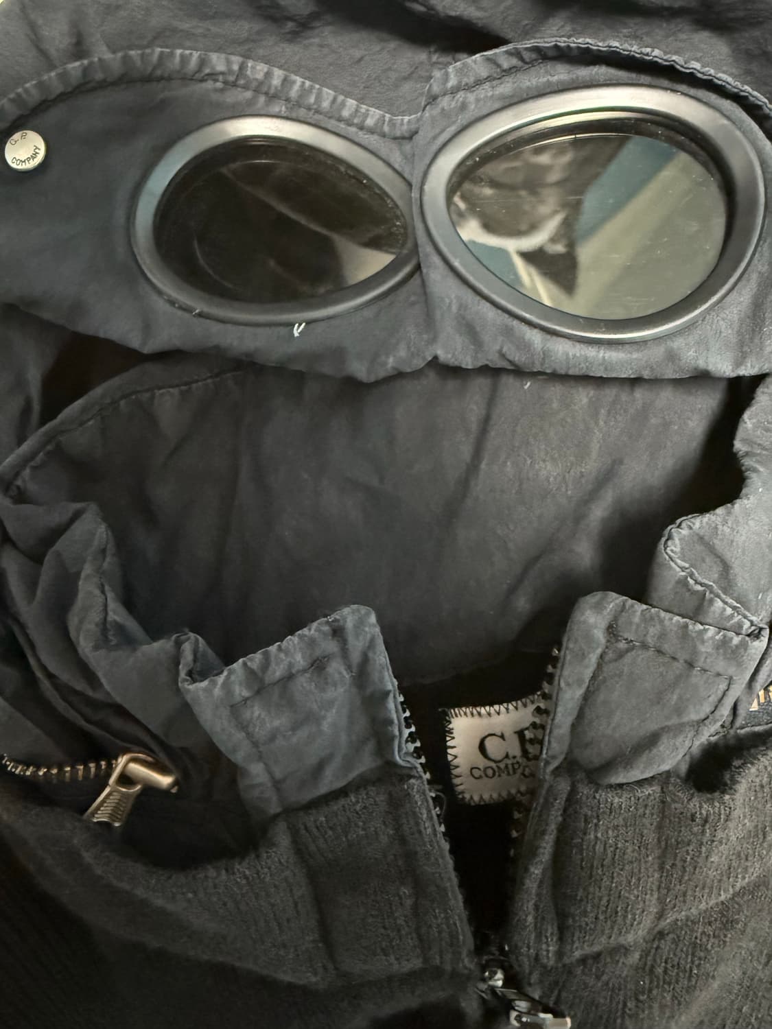 Cp컴퍼니 고글 니트 집업 상품이미지4
