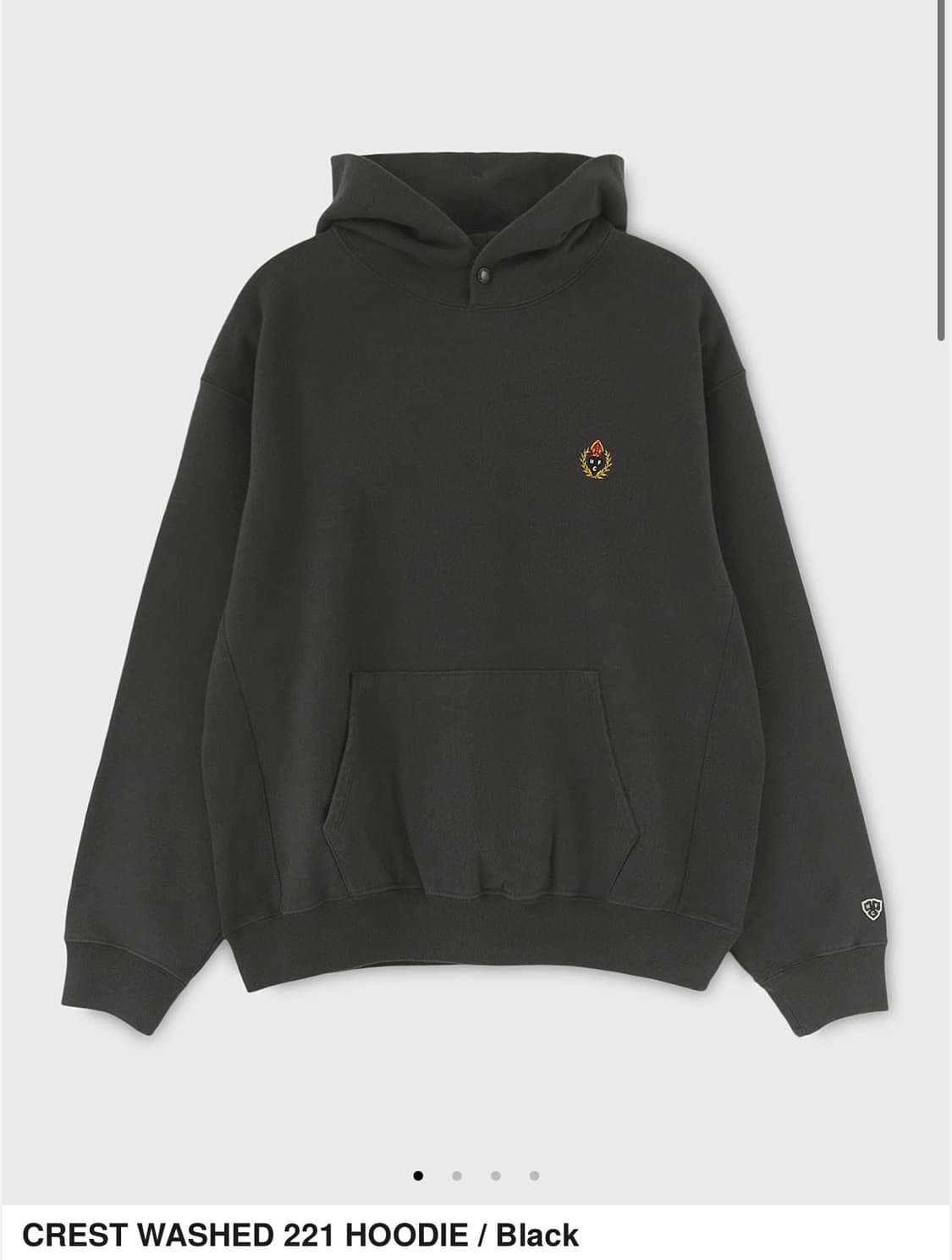 헤리티지 플로스 HFC 로고 크레스트 GYM 후드티 그레이 상품이미지1