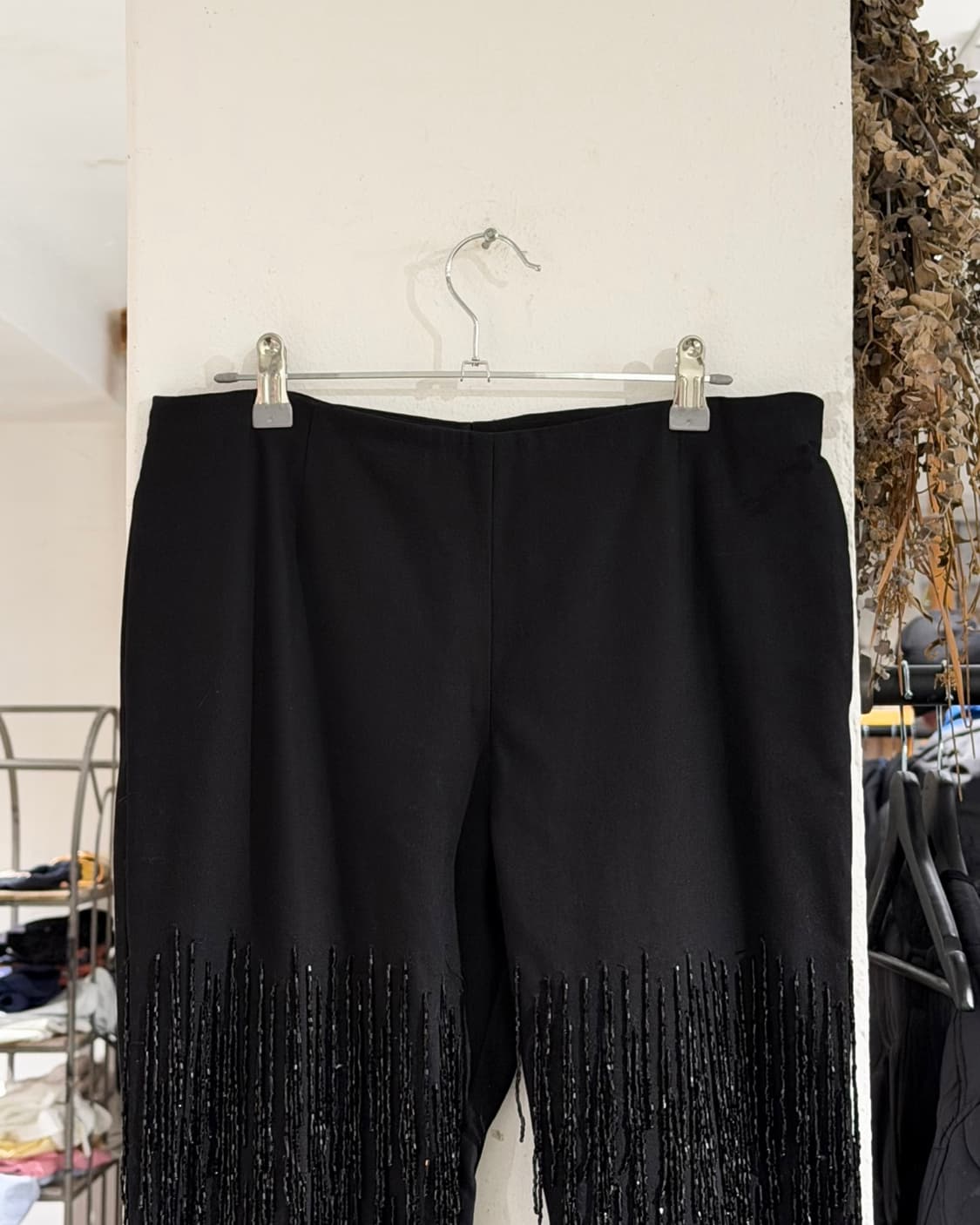 메종 마르지엘라 블랙 크리스탈 스트레이트 팬츠 상품이미지2