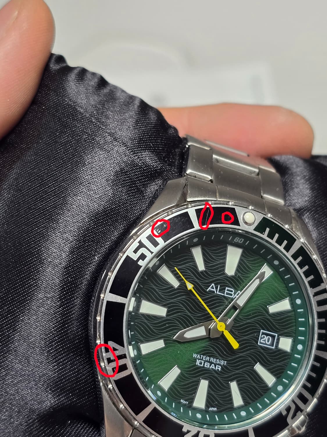 세이코 ALBA 그린 웨이브 다이얼 AG8K29X1 상품이미지10