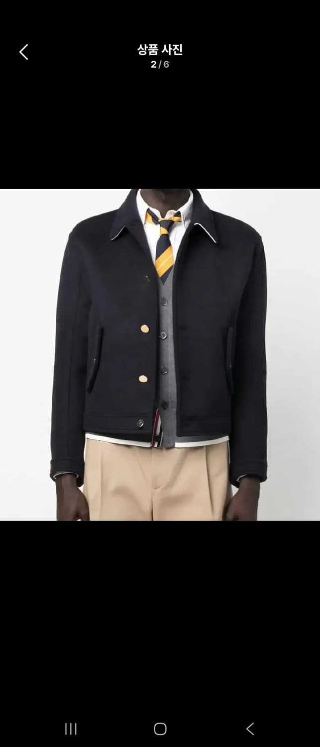 톰브라운 캐시미어100% 블루종자켓 처분해요 상품이미지1