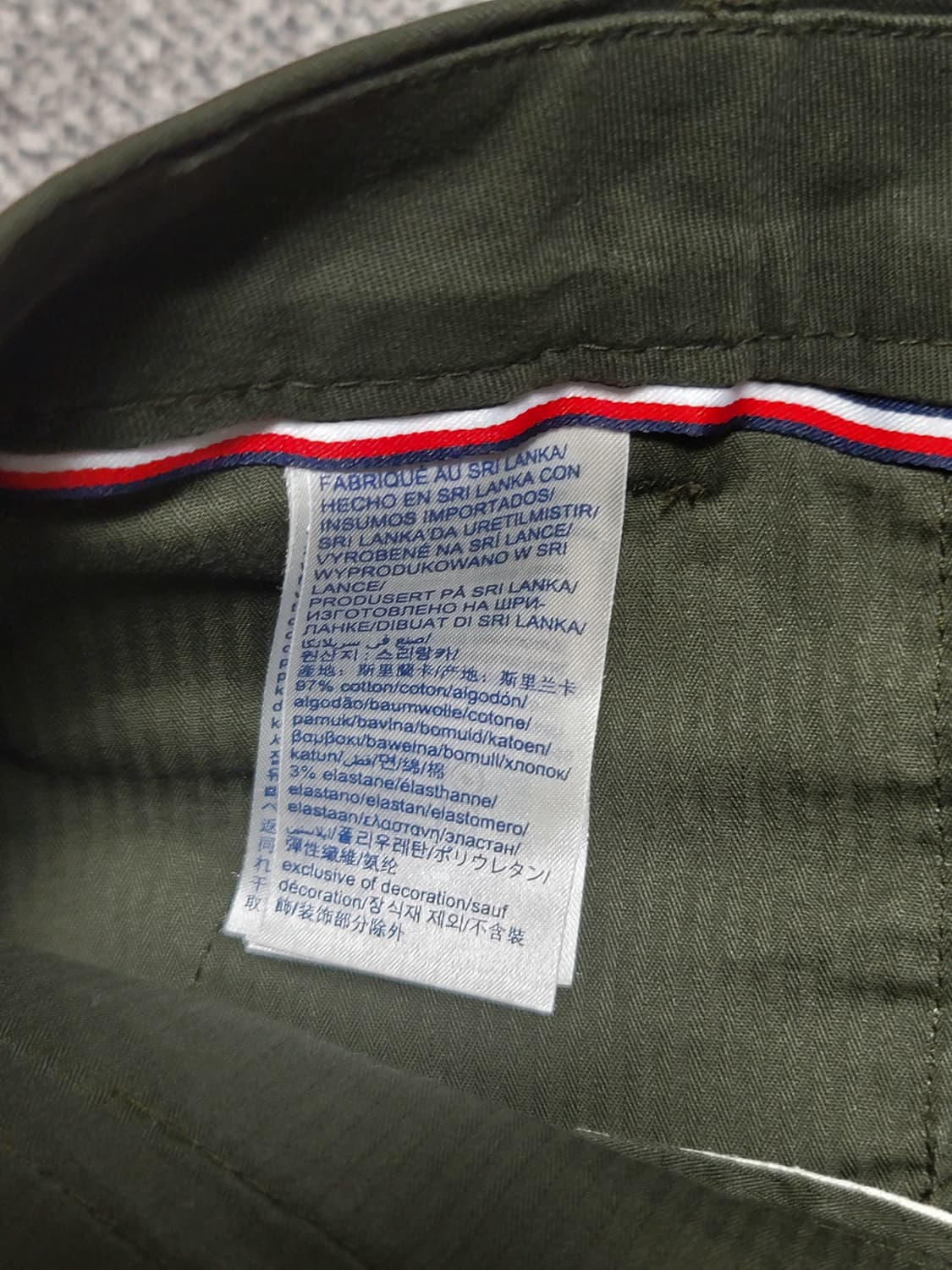 타미힐피거 카키색 면바지 EUR 34 28인치 상품이미지6