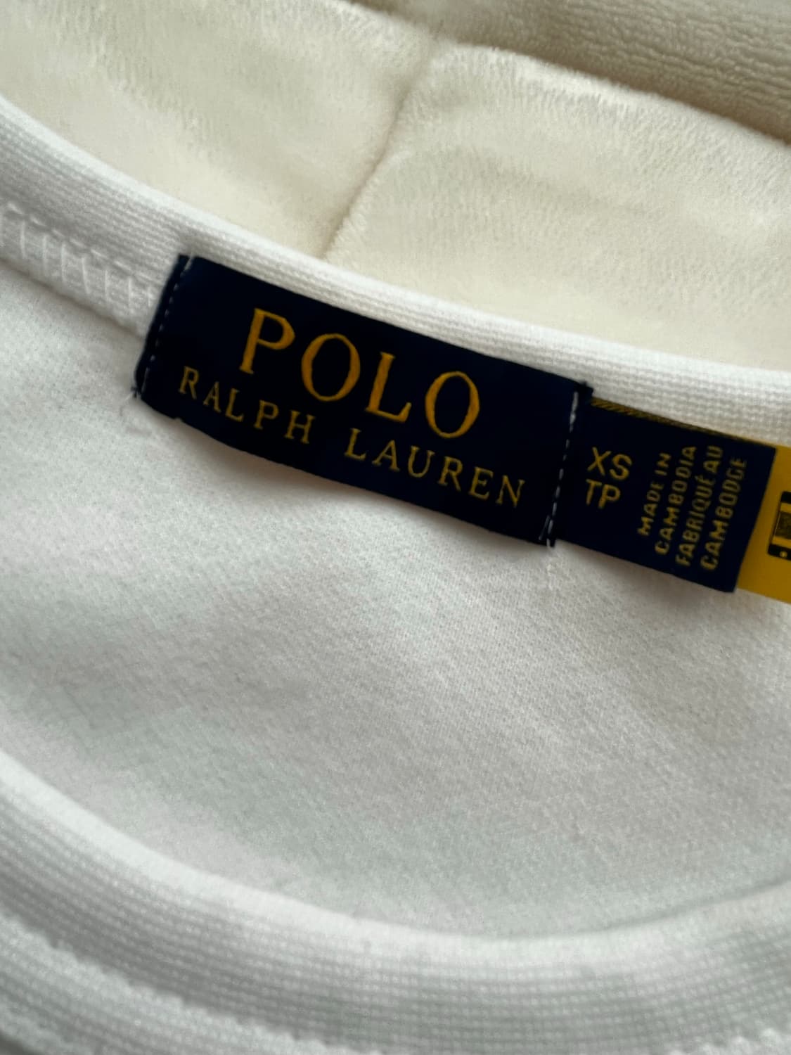 폴로 화이트 맨투맨  상품이미지2