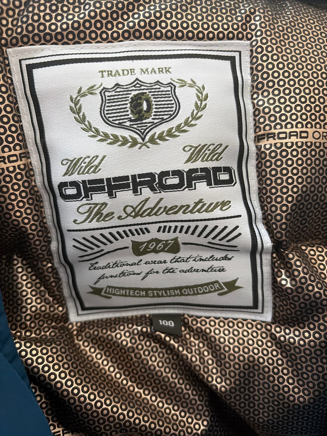 OFFROAD 파란색 패딩 퍼 후드 상품이미지3