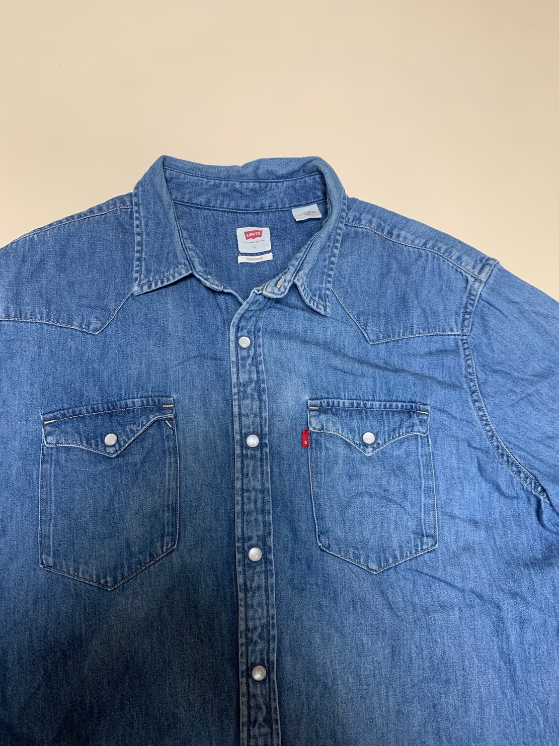 [L] 리바이스 웨스턴 데님 셔츠 상품이미지4