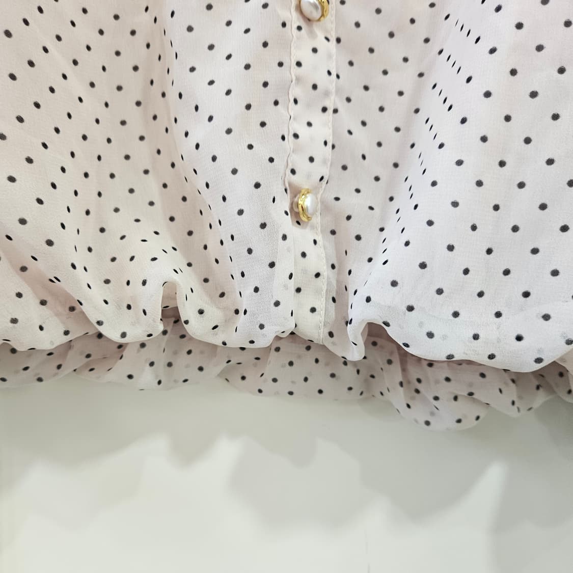 도트 프릴 블라우스 상품이미지4