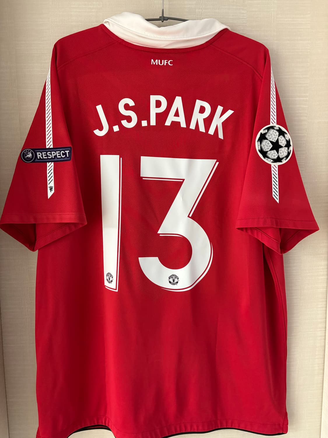 10-11 맨체스터 유나이티드 홈 박지성 유니폼 정품 상품이미지2