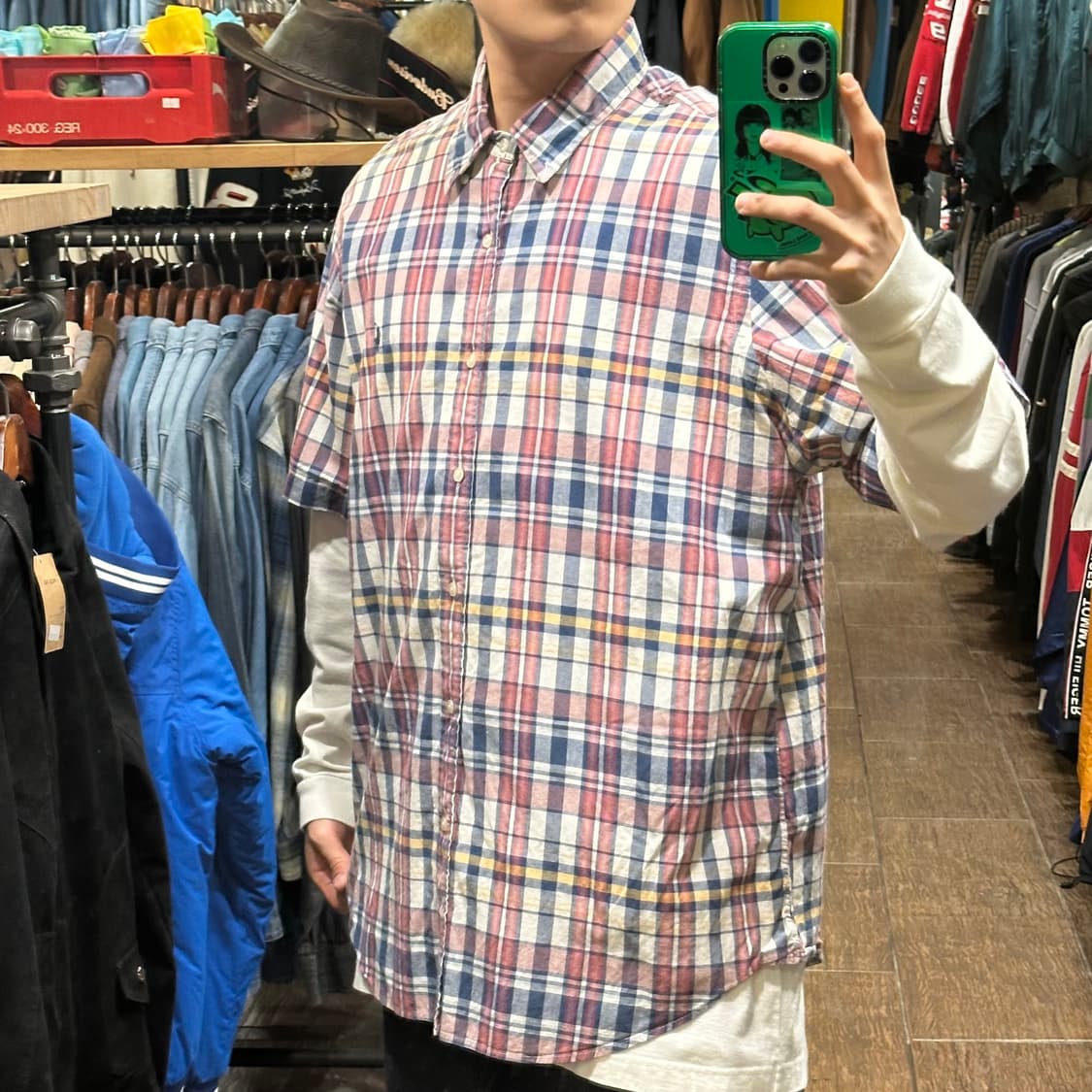 [HI] 폴로 랄프로렌 반팔셔츠 체크핑크 상품이미지3