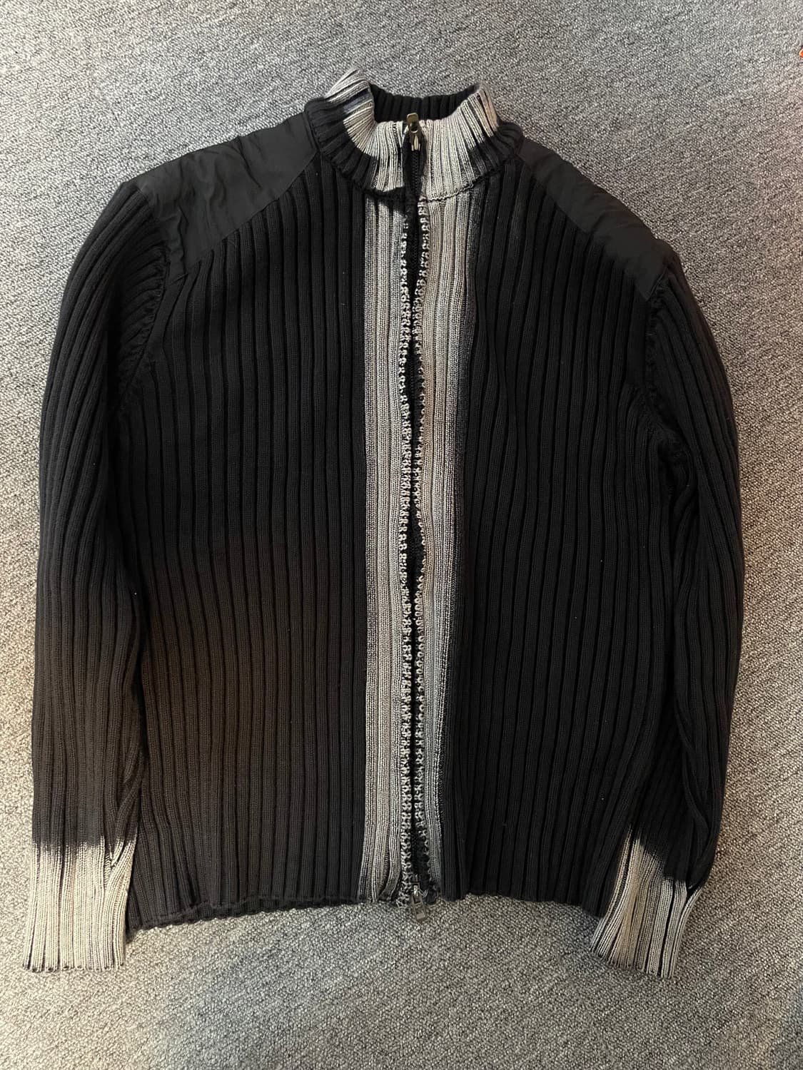 메종미네드 블랙 니트 집업 가디건 (m) 상품이미지6