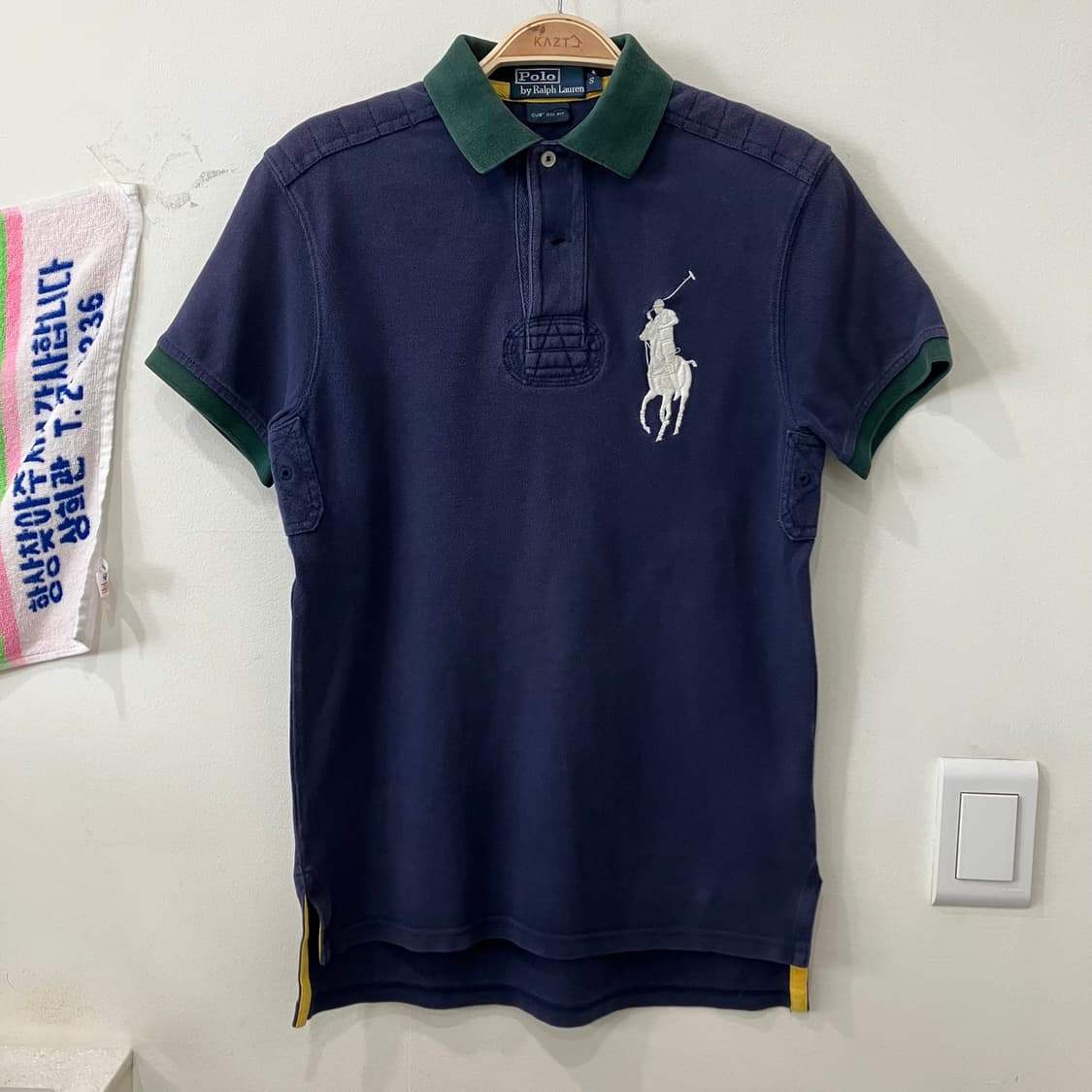659 폴로 빅폰 카라 반팔 pk 네이비배색 상품이미지1