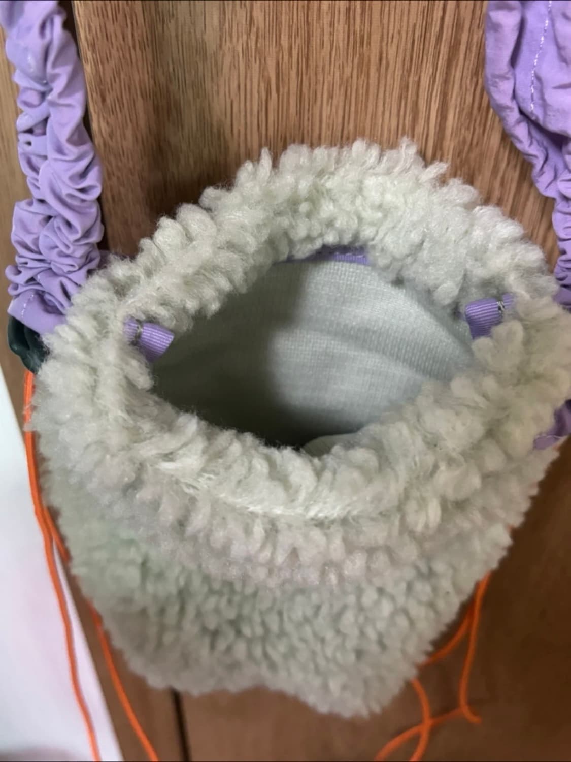 메르카도 스크런치 테디백 민트 상품이미지4