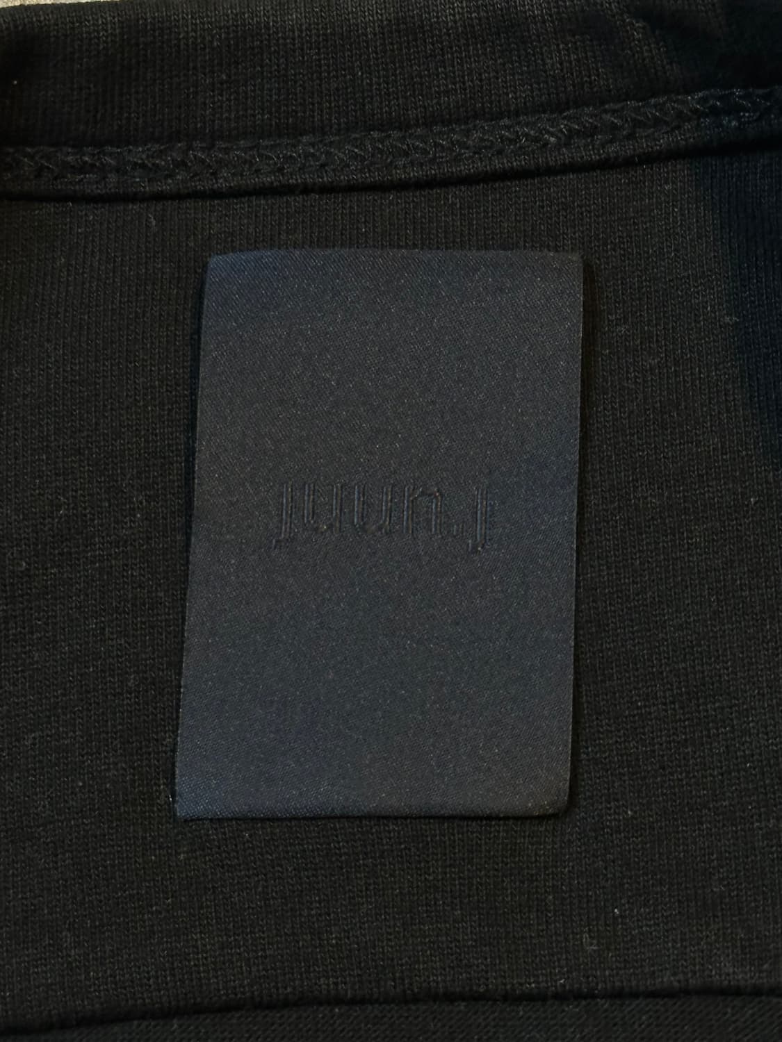 19SS 준지 JUUN.J 백로고 롱슬리브 긴팔 블랙 상품이미지5