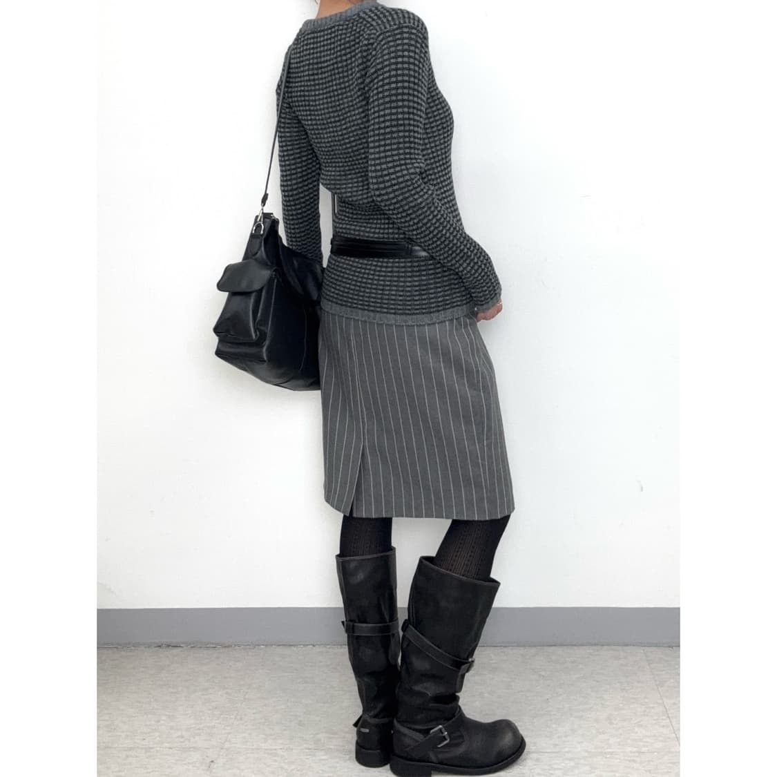 빈티지 와플 니트 상품이미지4