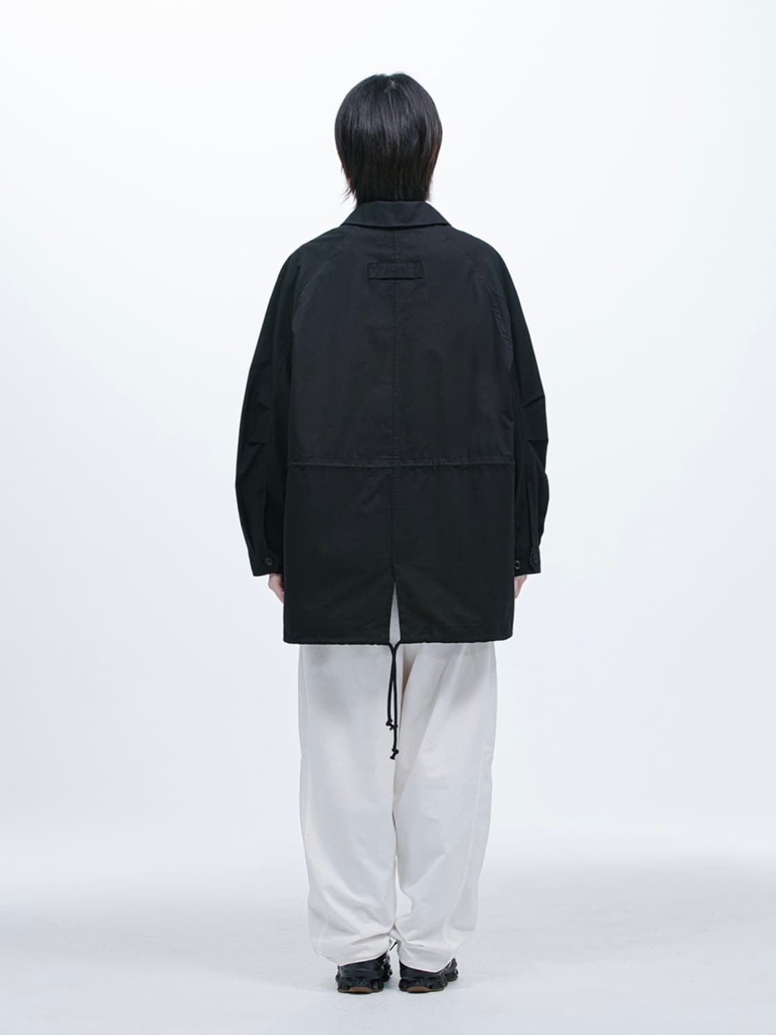 오헤시오 트렌치 점퍼 블랙 TRENCH COLLAR JUMPER 상품이미지2