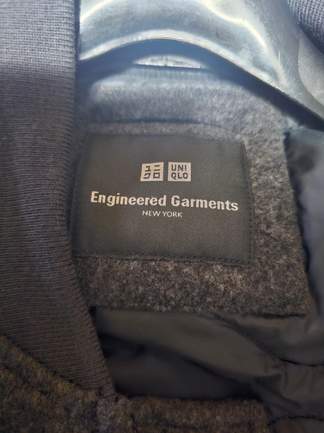 유니클로 x Engineered Garments 퍼프테크 블루종 L 상품이미지3
