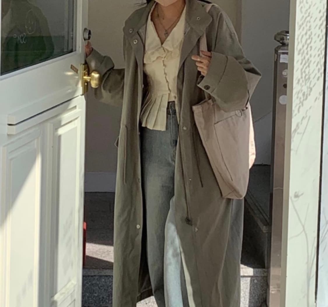 오이니 블라우스 베이지 상품이미지3