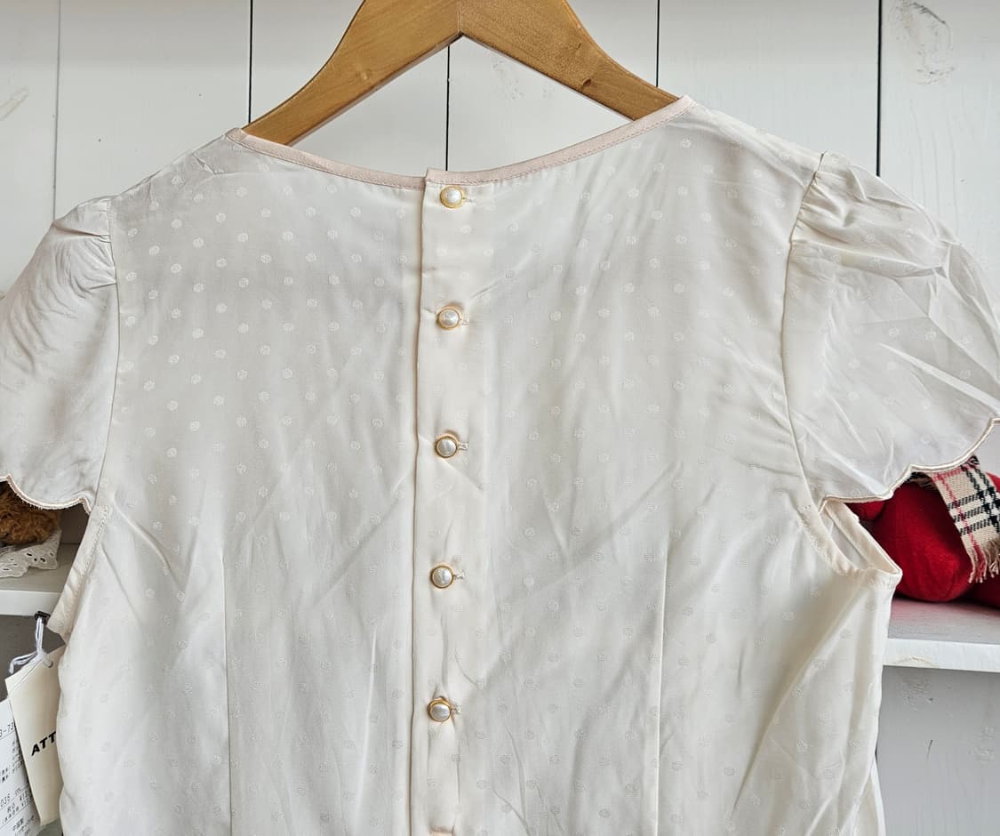 도트 리본 블라우스 상품이미지6