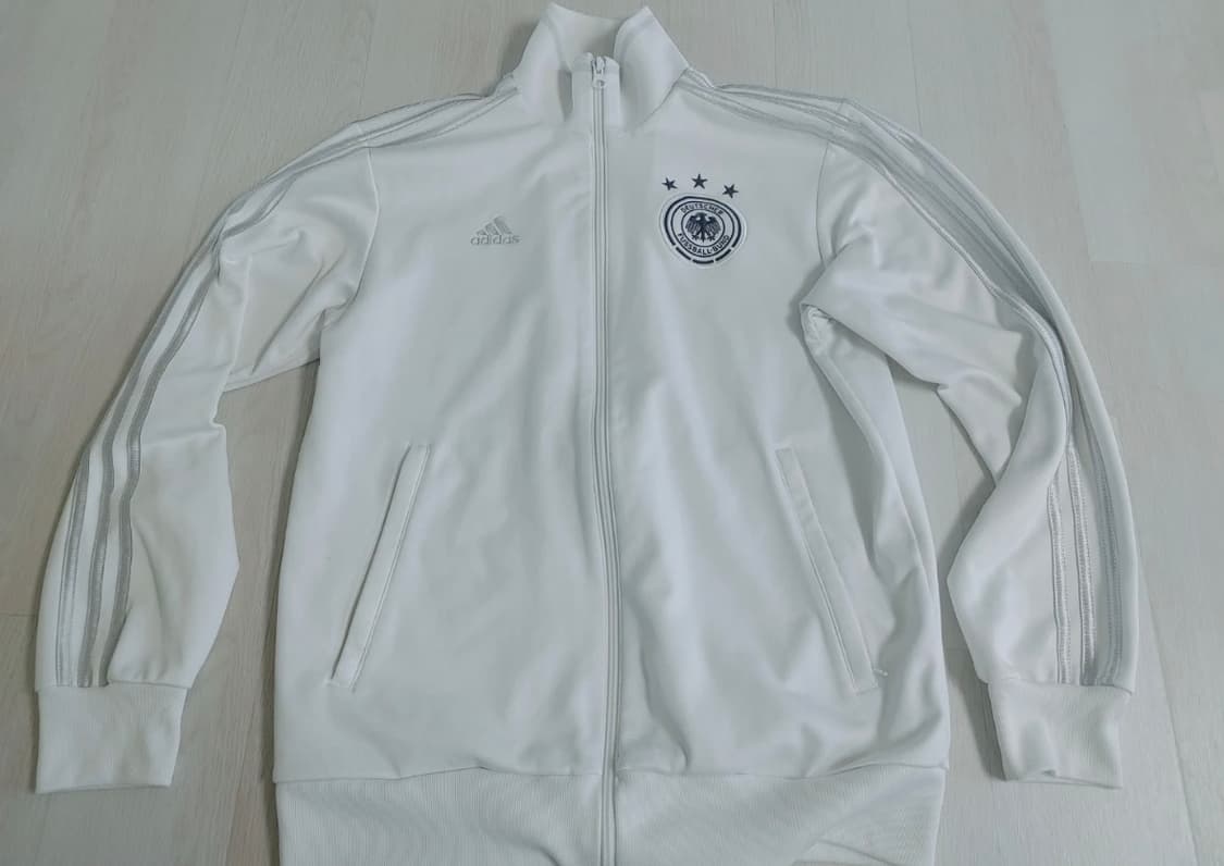 아디다스 독일 실버 흰실 져지 트랙탑 집업 상품이미지1