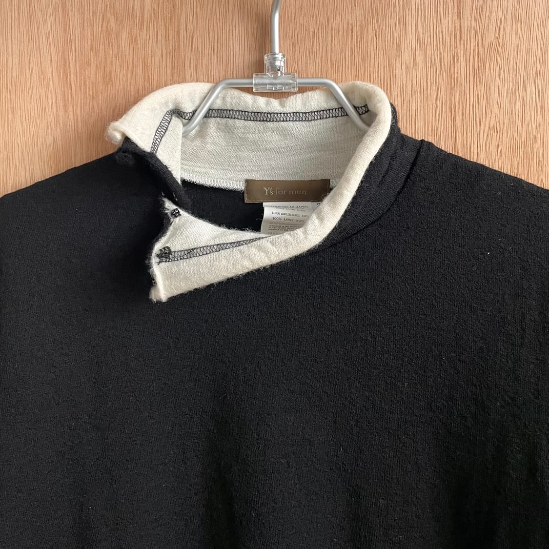 요지야마모토 Y’s for men 넥 스냅 니트 상품이미지3