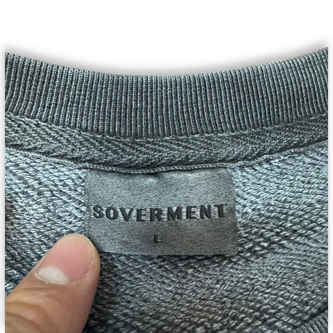 소버먼트 피그먼트 맨투맨(차콜) 상품이미지4
