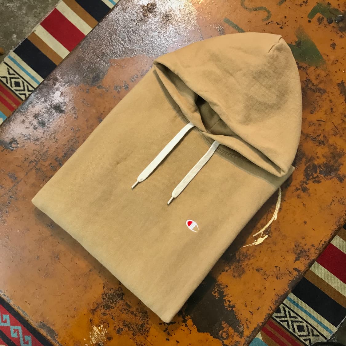 챔피온 리버스위브 베이지 헤비코튼 후디 남성 100 여성 66  상품이미지1