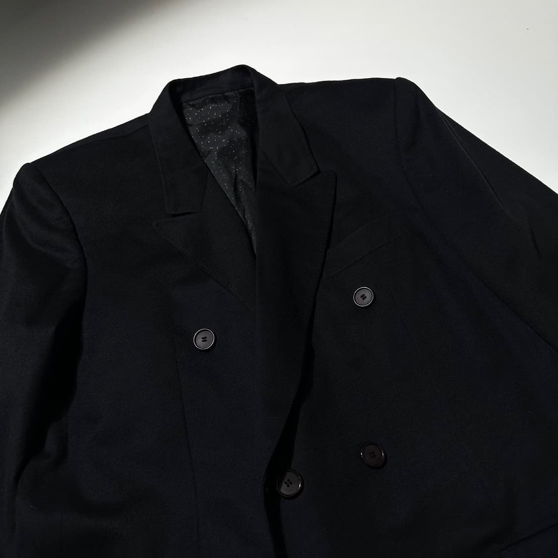 지방시 캐시미어 100% 더블 코트 블랙 상품이미지3