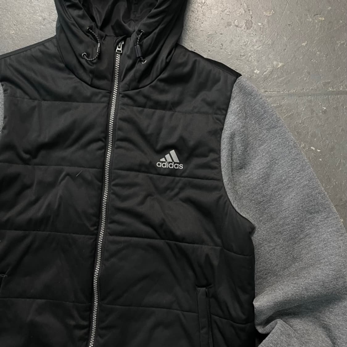 95 아디다스 하이브리드 방풍 후드집업 상품이미지2