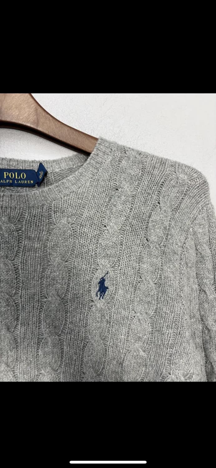 폴로랄프로렌 포니로고 니트 코튼 스웨터 그레이 헤더 H2086 상품이미지3