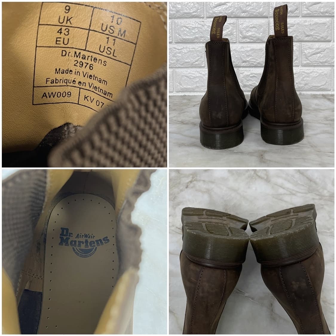 Dr. Martens 2976 첼시부츠 크레이지호스 브라운 UK9 상품이미지6