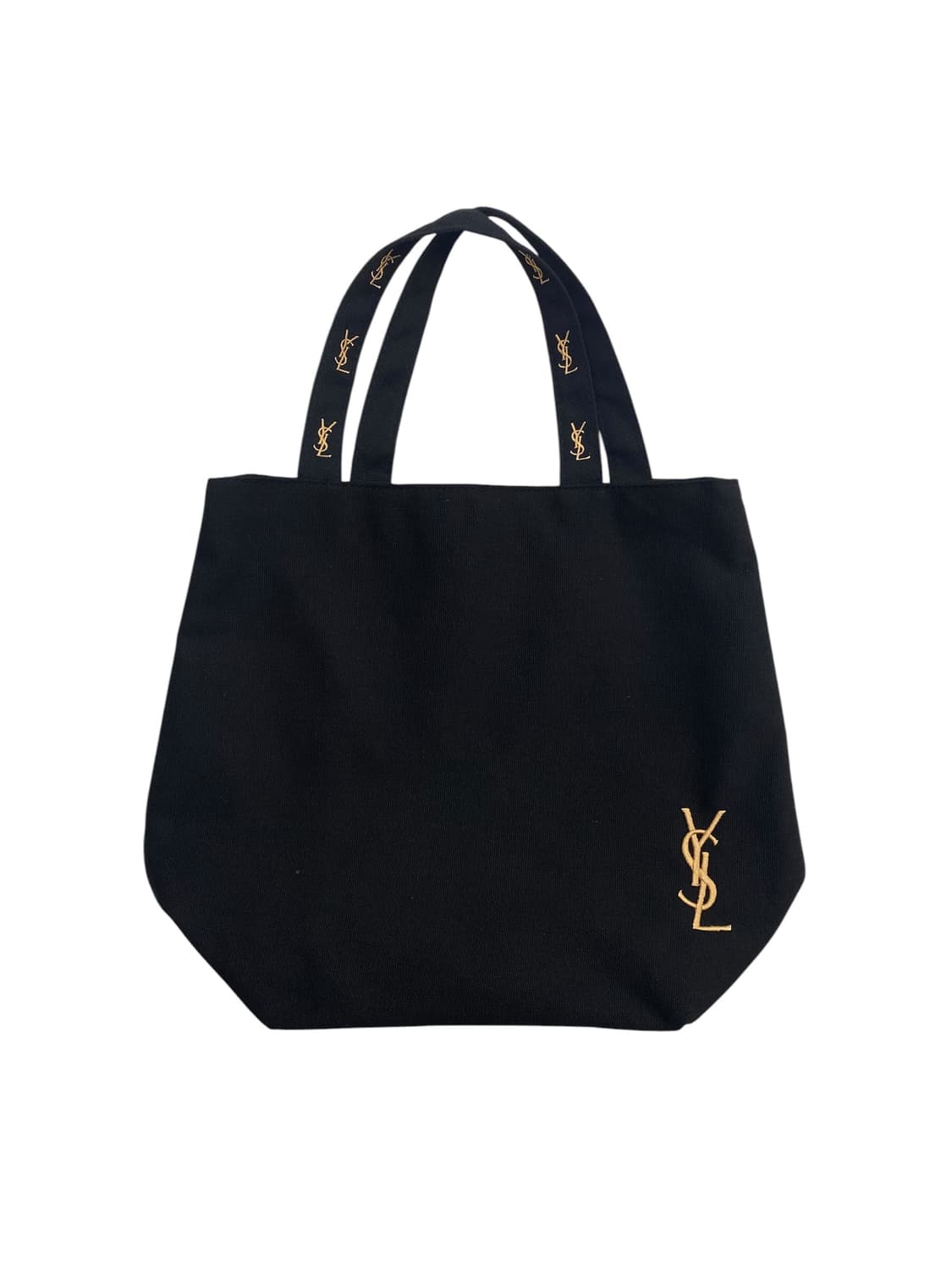 YSL 블랙 캔버스 숄더백 상품이미지1
