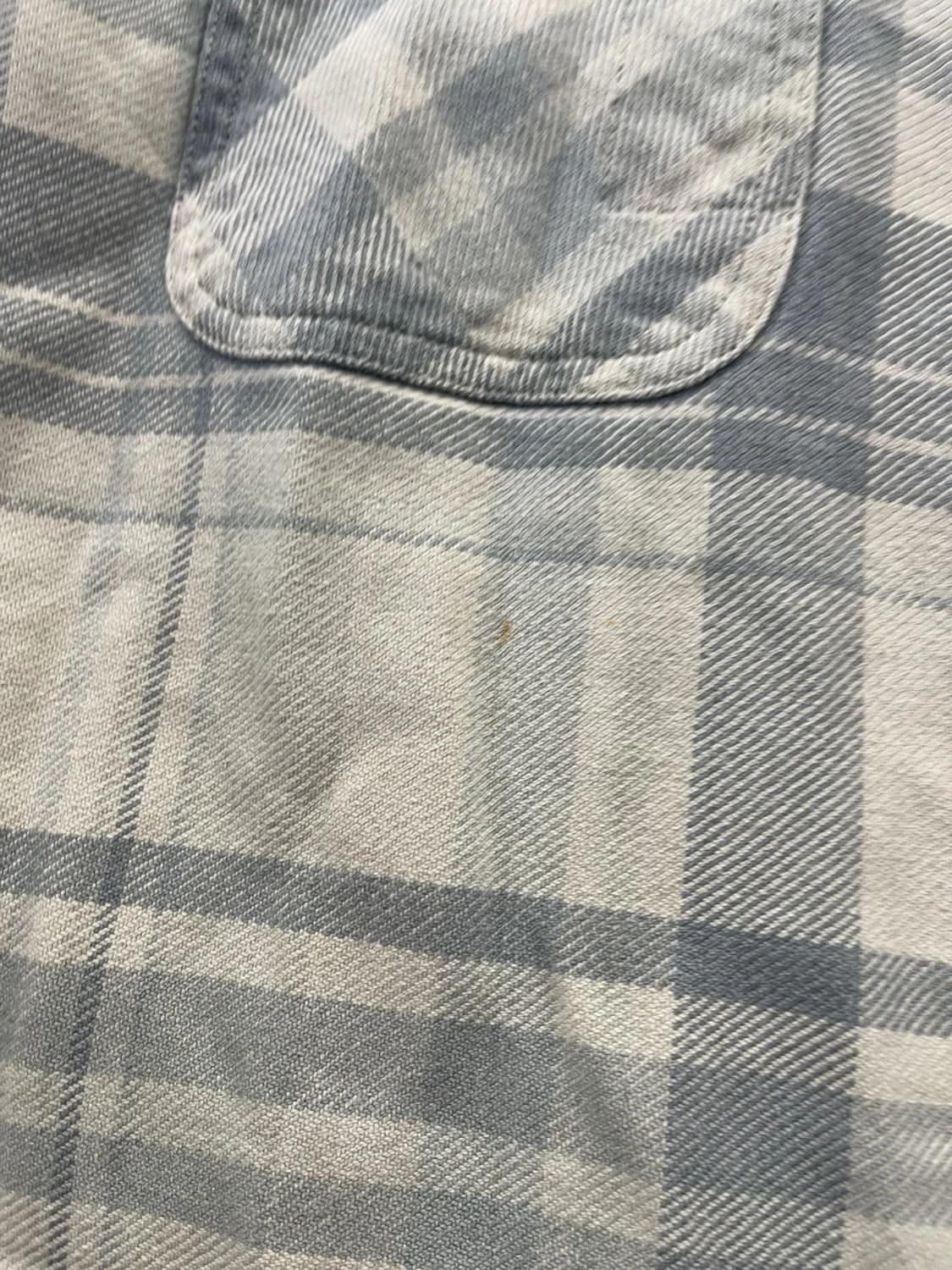 90s RRL 더블알엘 블루 그레이 플란넬 셔츠 상품이미지9