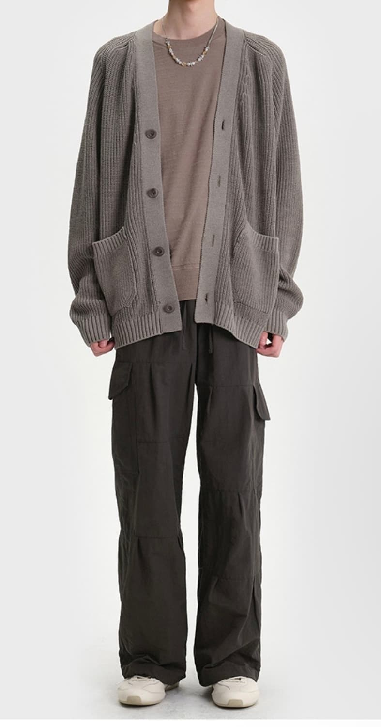 Belier | Drizzle Cargo Pants - Khaki Gra 상품이미지3